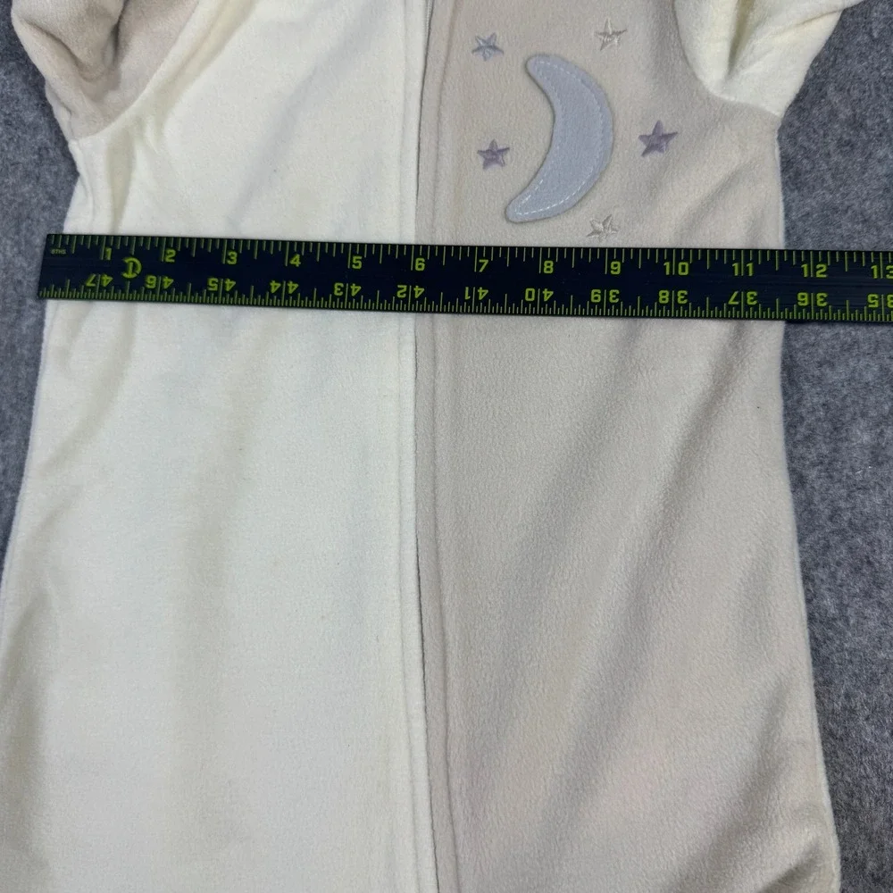 Kids Headquarters Fleece Footed Pajamas 2PK Celestial Moon Star Cream Tan 4T